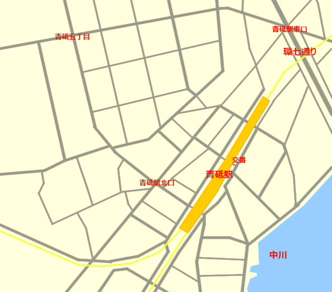 青砥の駅周辺プレイスマップ